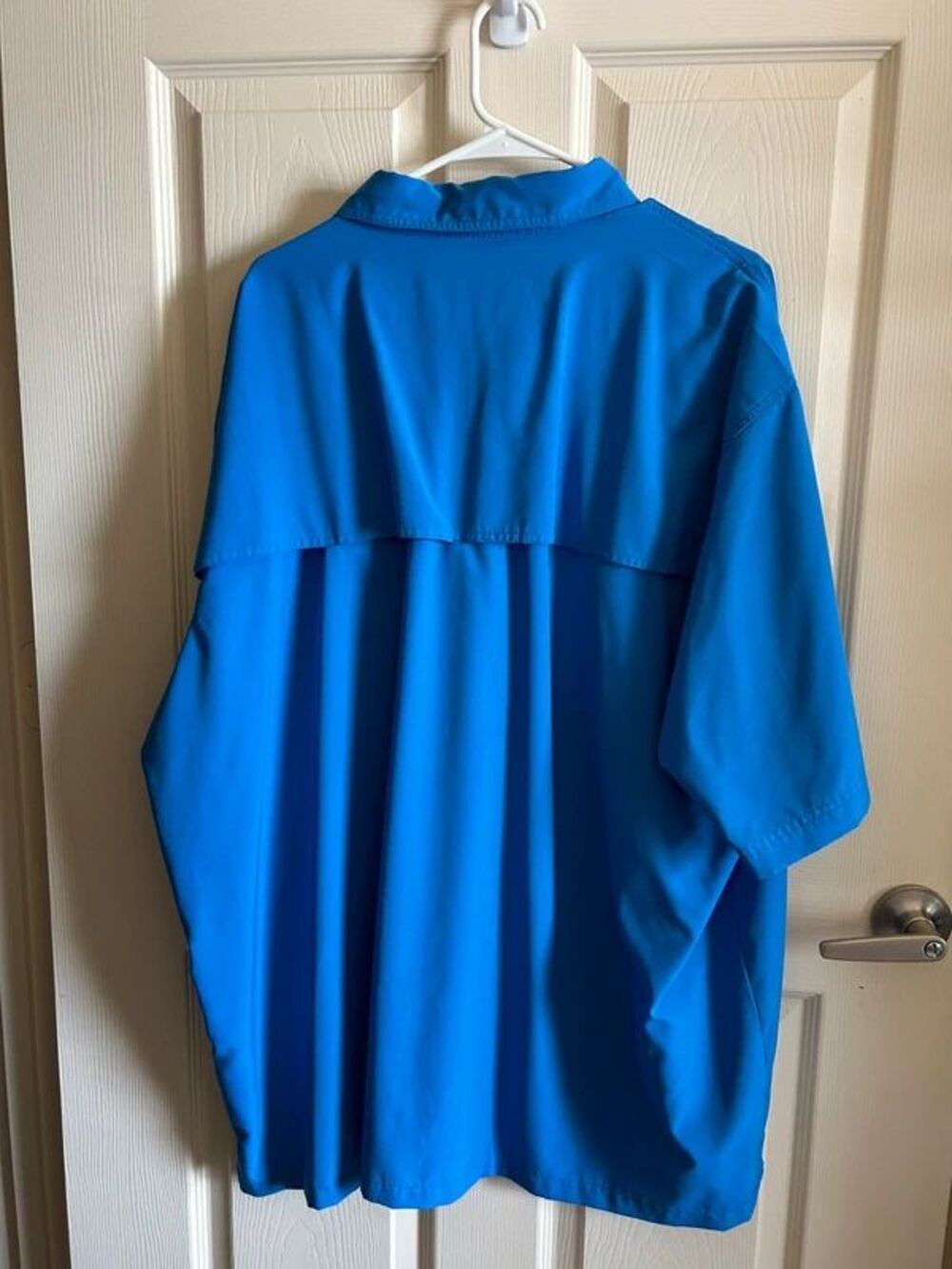 Bimini Bay Outfitters Ltd. Fishing Shirt 3XL Blue Vented Short Sleeve Pockets - Picture 2 of 4